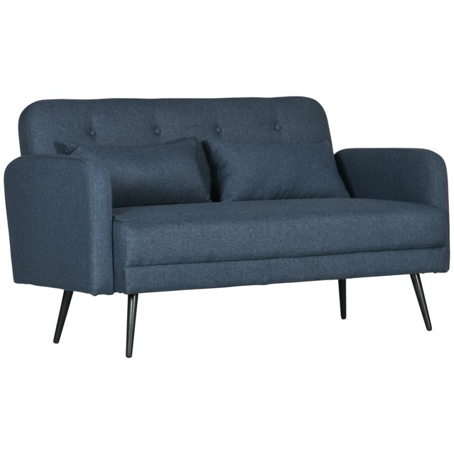 Divano Kube 2 Posti Blu - Reclinabile, Design Moderno | Per Salotto O Zona TV - Foto 4