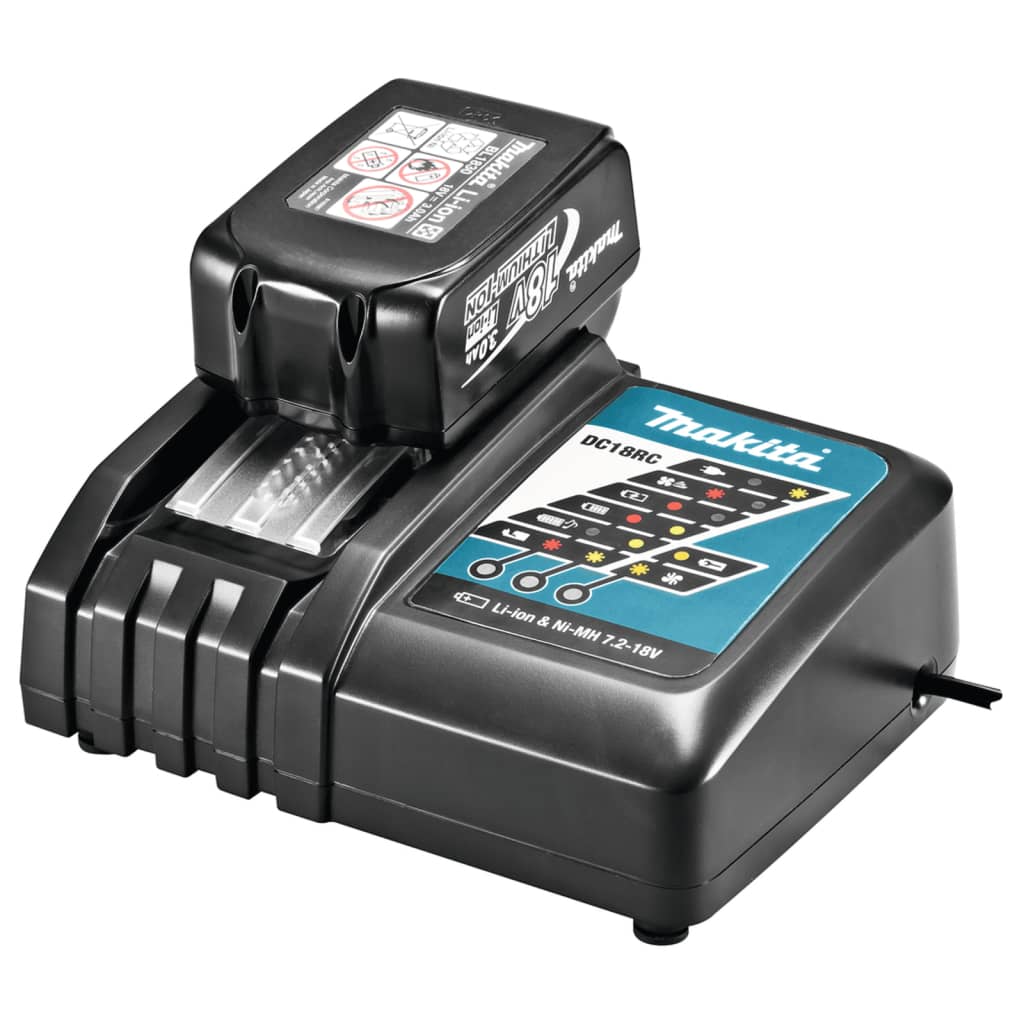 Chargeur rapide de batterie 9,6 à 18 V Li-Ion - MAKITA DC18RC - 8