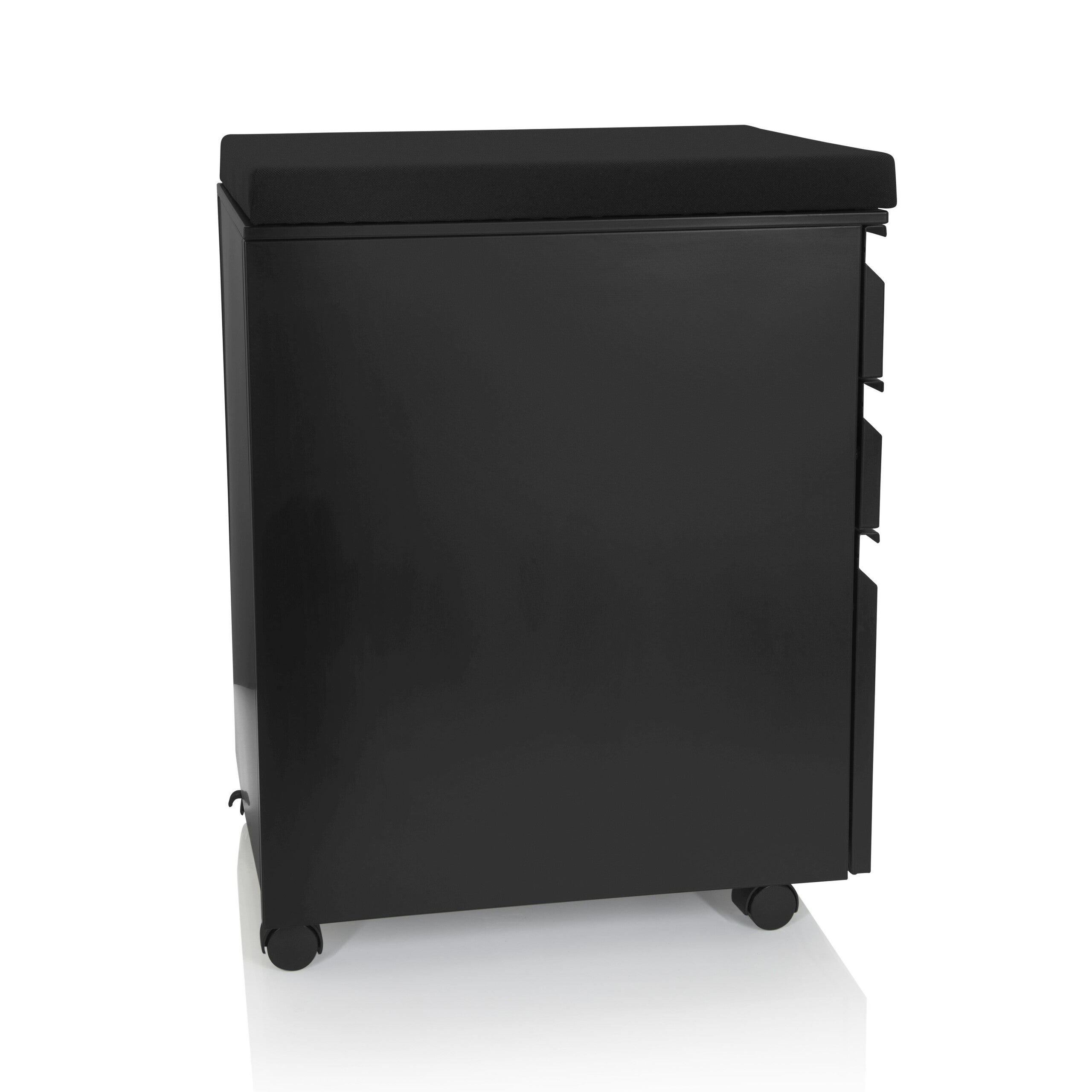Cassettiera su ruote COLOR OS Acciaio nero incl. cuscino di seduta nero hjh OFFICE - 6