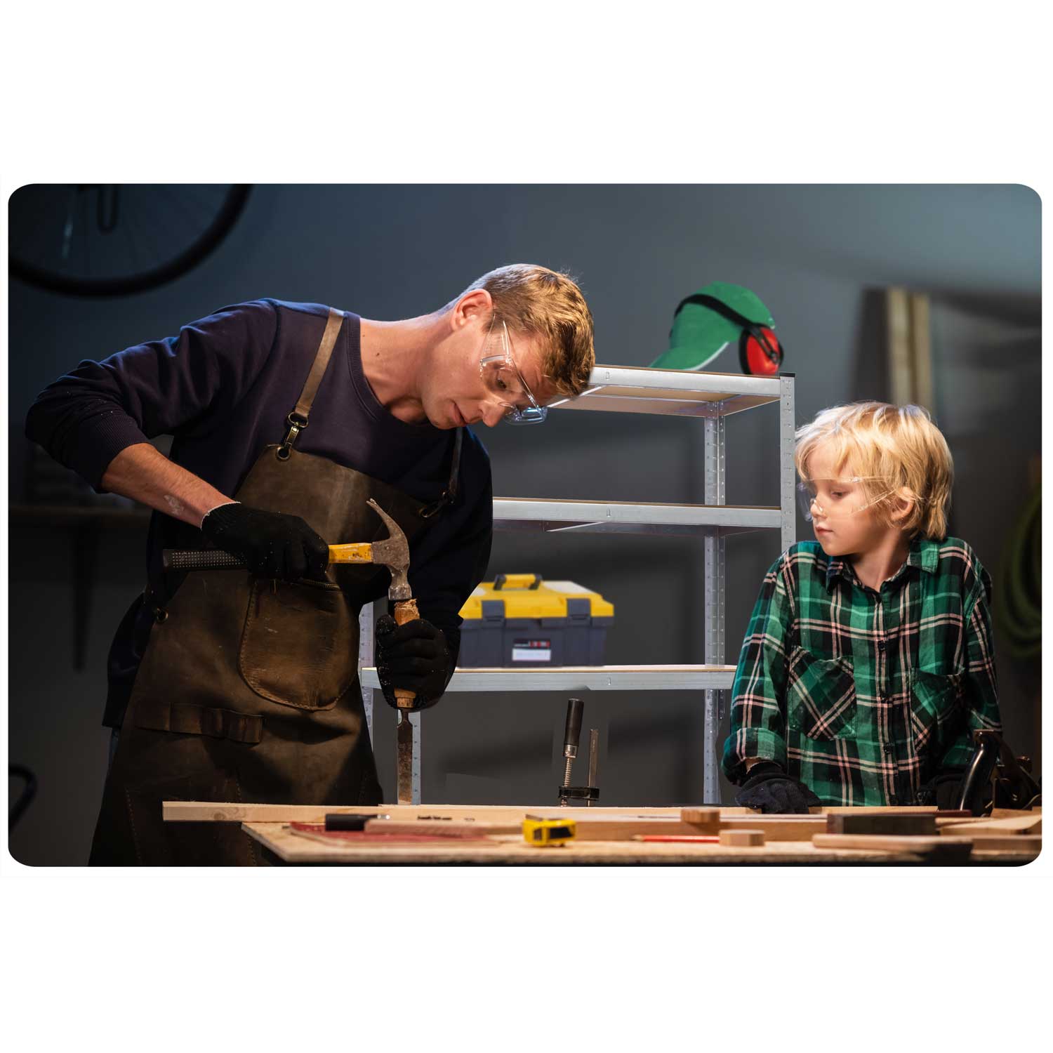 Lot de 2 étagères de rangement en métal 174 x 80 x 40 cm Plonos PL-701 - 9