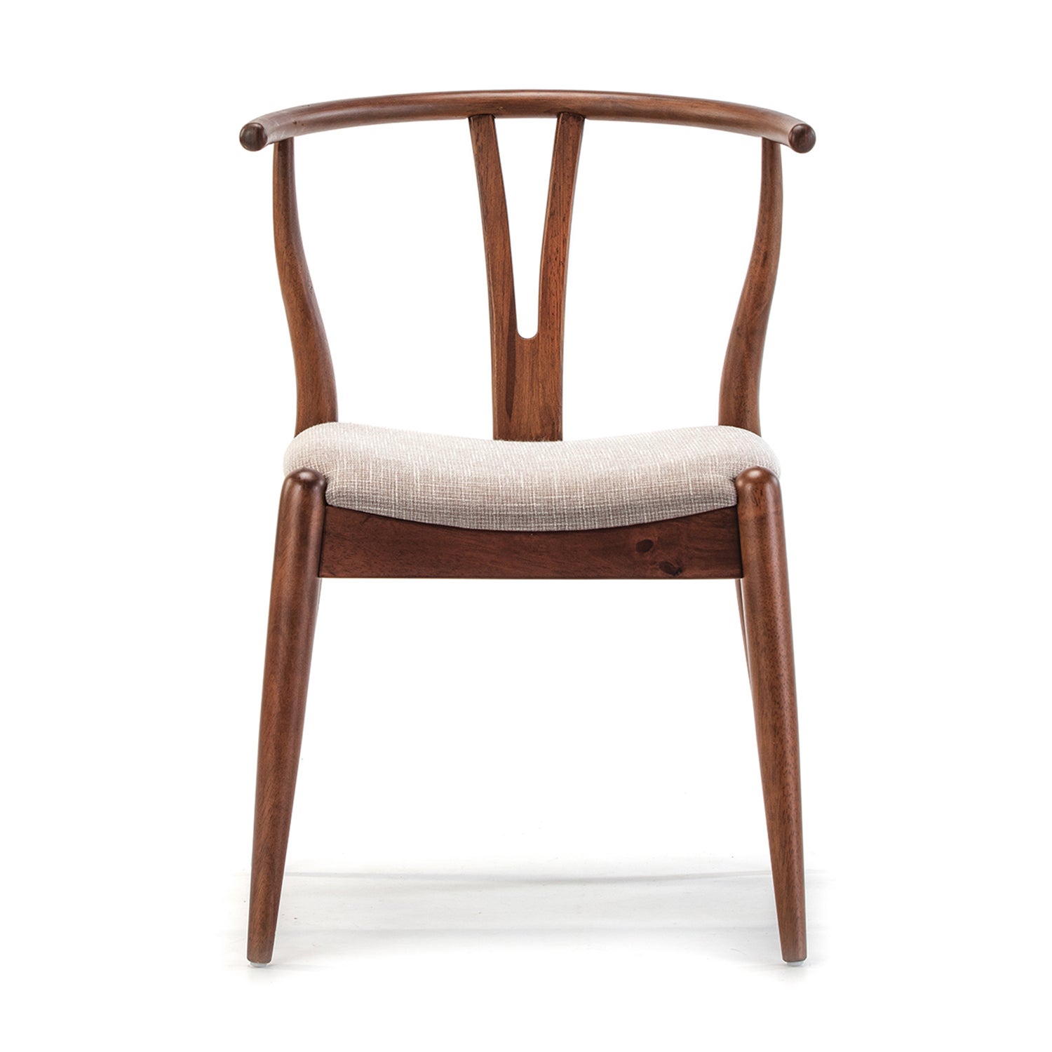 Pack 2 chaises Rustic, Couleur Noyer, Bois Massif, 55 cm x 54,5 cm x 76 cm - 2