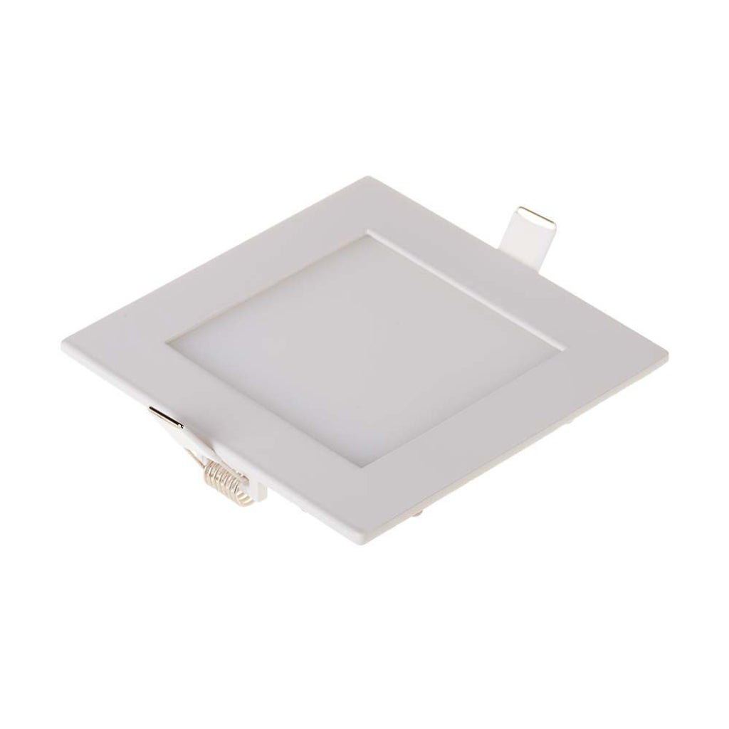 Spot LED Encastré Carré SLV NEW TRIA MINI - 3W, 3000K, 30° - Blanc, IP44 - Pour Plafond, Salle De Bain, Cuisine - Installation Clips - 3