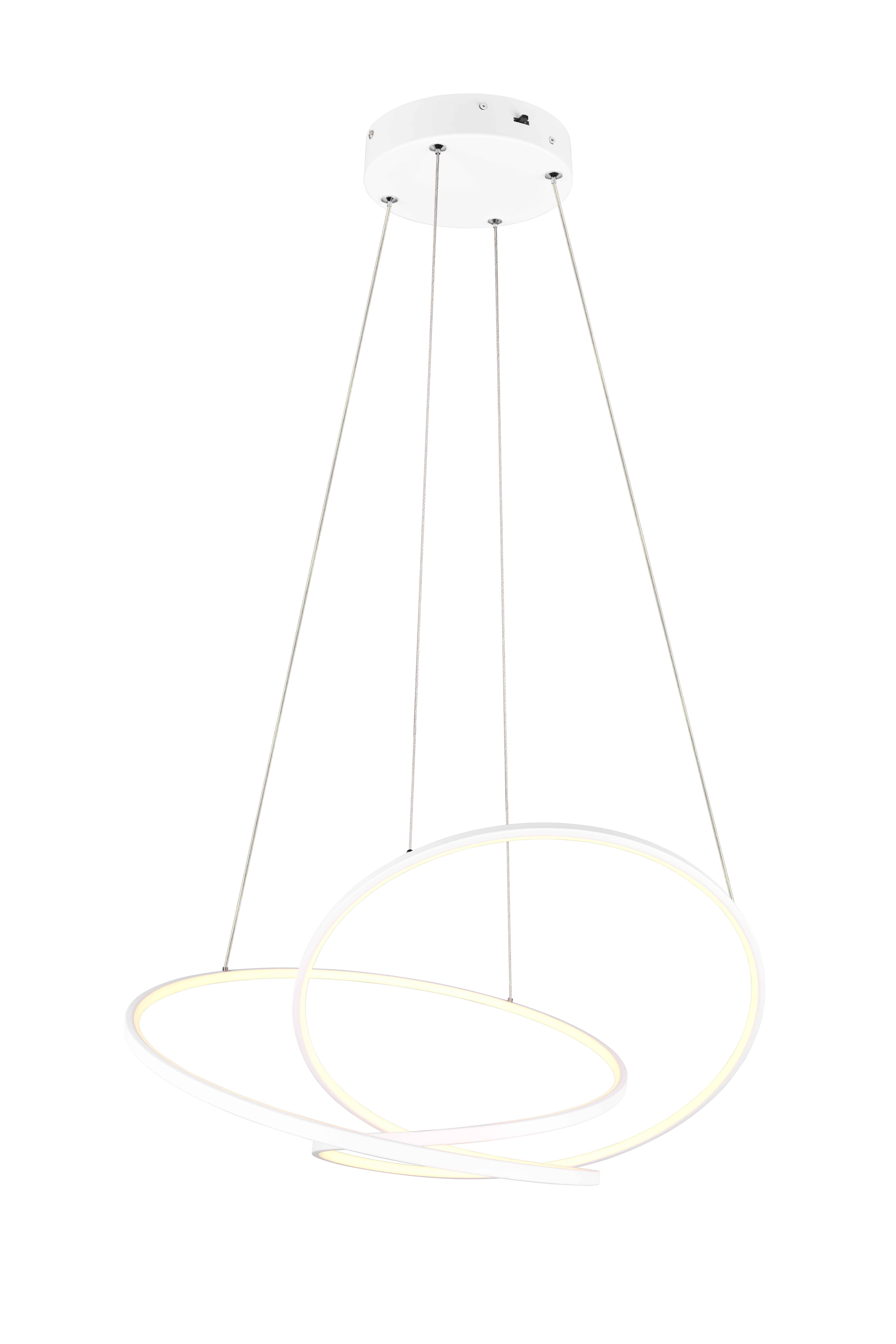 Lampa wisząca DARVIN LED 52W Odcienie bieli 6700lm biała wym: 150 x 84 x 66 cm Trio