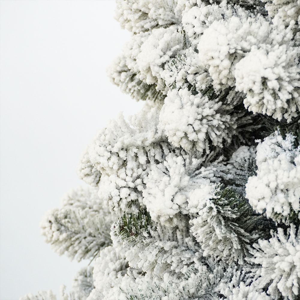 Albero di natale INNEVATO 150/180/210/230/270CM SUPERFOLTO REALISTICO BIANCO 210 CM - 1254 - 3