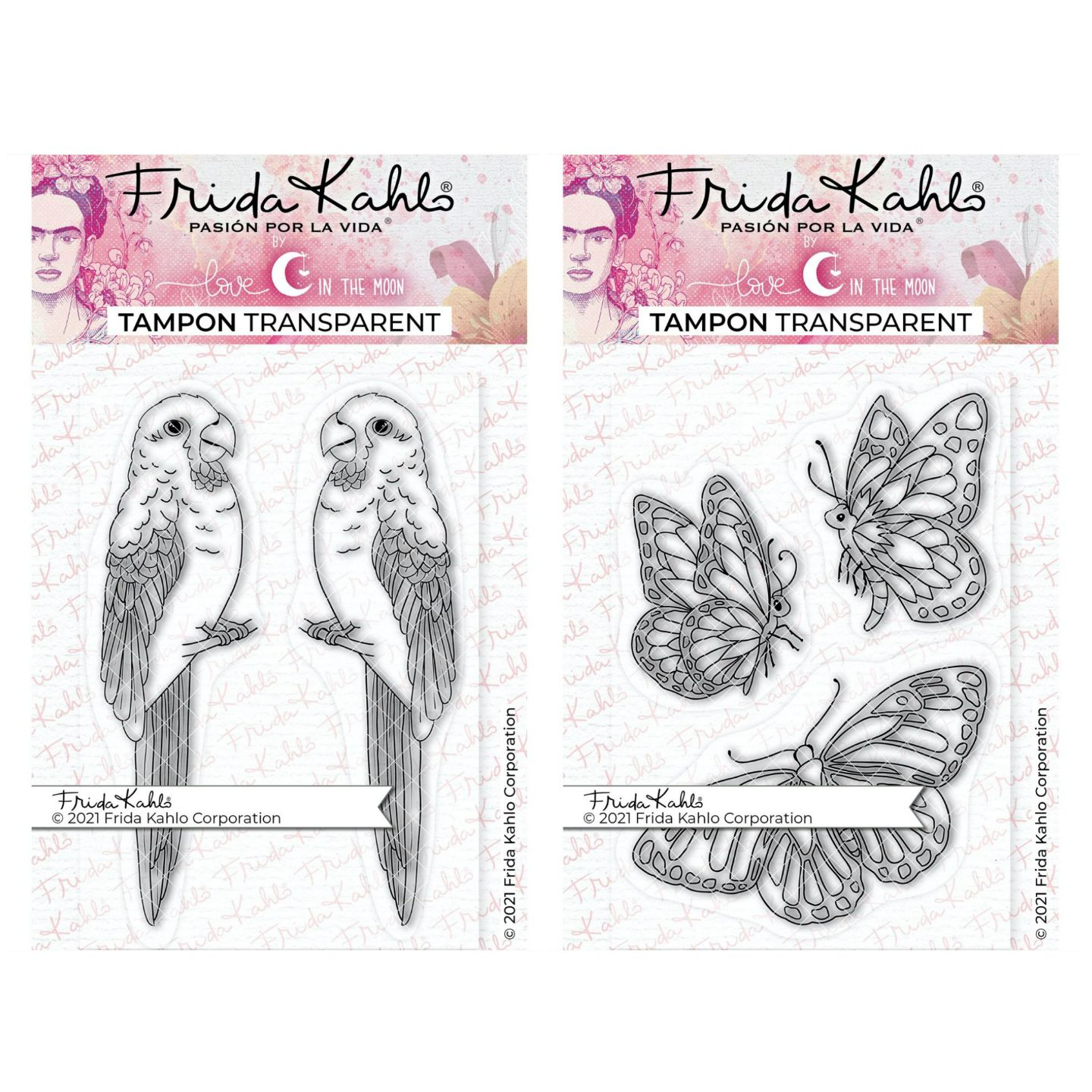 Tampons Transparents GLOBLELAND - Set Oiseaux Fleurs Papillons Pour Scrapbooking Et DIY