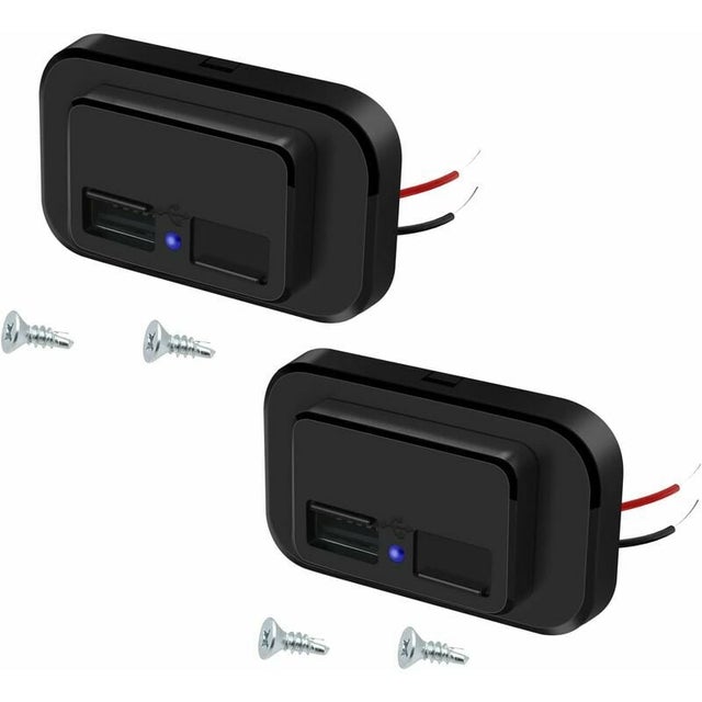 Panneau de Prise de Chargeur de Voiture 12V - 24V QC 3.0 Prise de