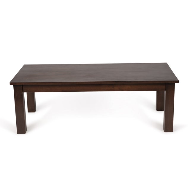 Table Basse Design 100x50 Cm - Finition Wengé - MDF - Style Moderne Et Sobre