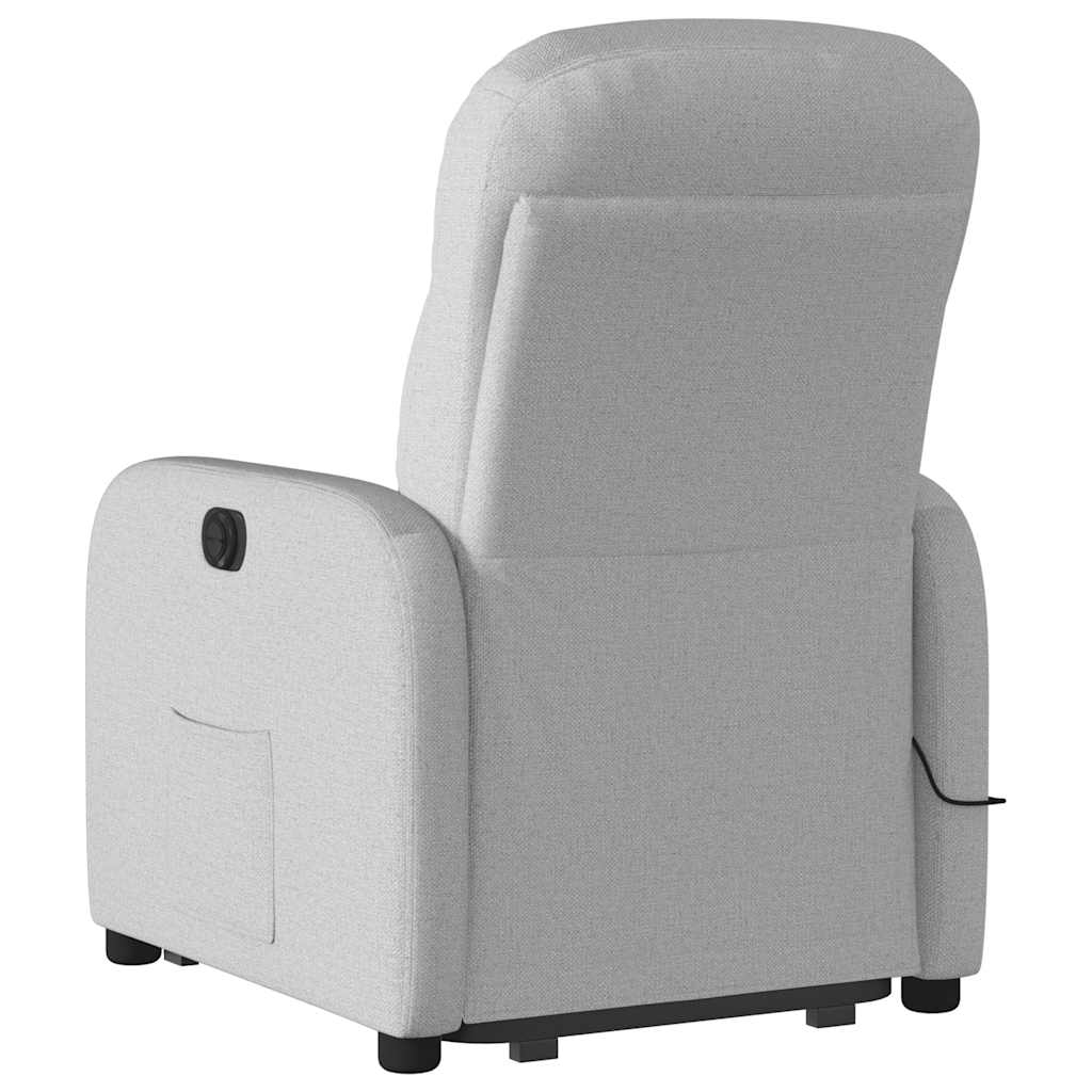 Fauteuil inclinable de massage | Fauteuil de relaxation | Chaise de relaxation électrique gris nuage tissu CFW682222 - 7