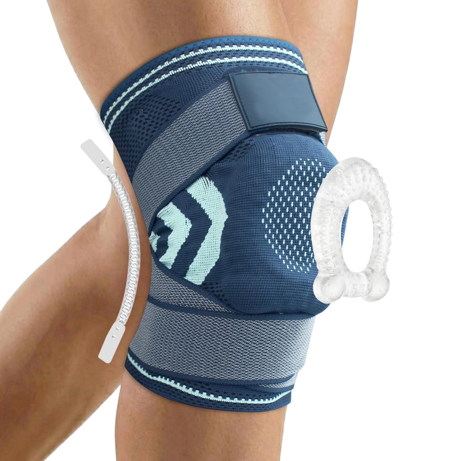 Lot De 2 Genouillères élastiques XURJUMI – Pour Danse, Foot, Yoga, Unisexes, Tailles 28-45 Cm De Circonférence