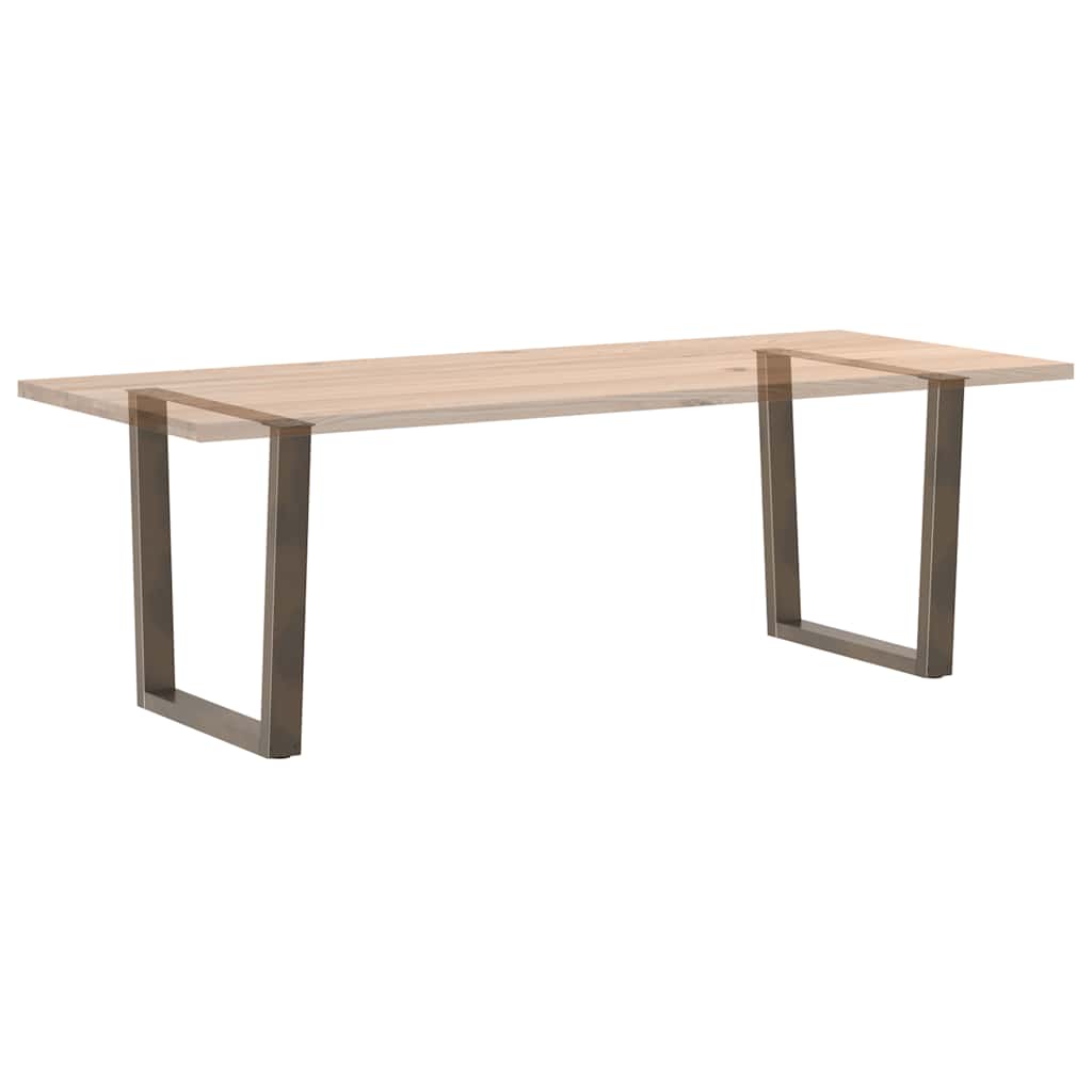 Maison Exclusive - Pieds de table à manger en forme de V, 2 pièces, acier l, 90 x (72-73,3) cm - 8