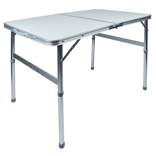 Hauki Table de Camping Pliante Noire 118 x 55 x 64,5 cm Plateau de Table Beige Enroulable d'Extérieure en Aluminium de Jardin Voyage - Sport Hauki Table de Camping Pliante Noire 118 x 55 x 64,5 cm Plateau de Table Beige Enroulable d'Extérieure en Aluminium de Jardin Voyage - Sport