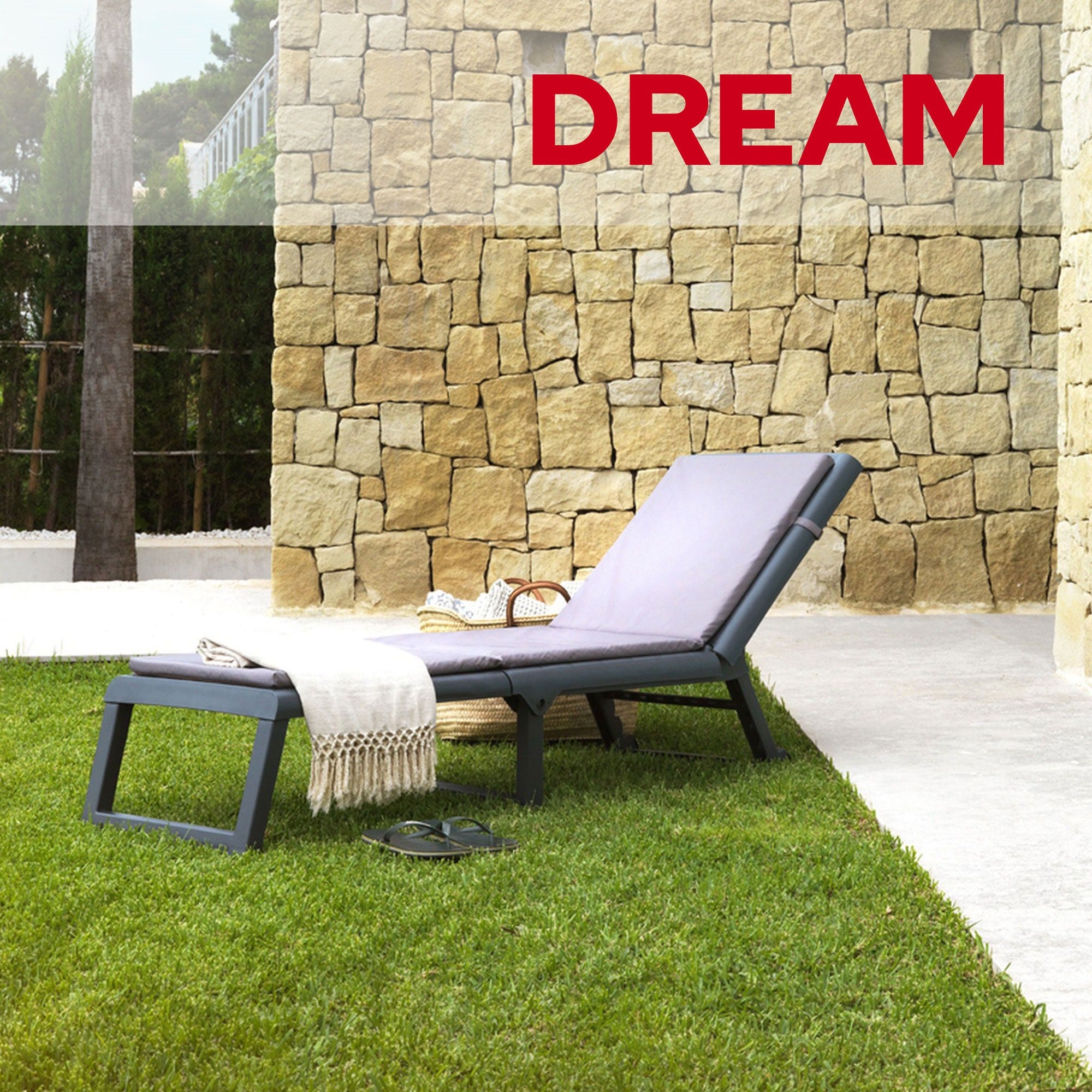 Tumbona de jardín dream wengue - 2