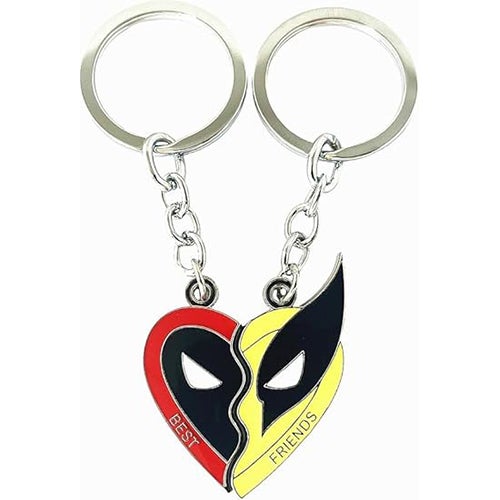 SZT. Brelok z wizerunkiem martwej postaci, breloczek i Wolverine, modne dodatki superbohaterskie, zestaw 2 wisiorków, szczegółowe maski, dla fanów