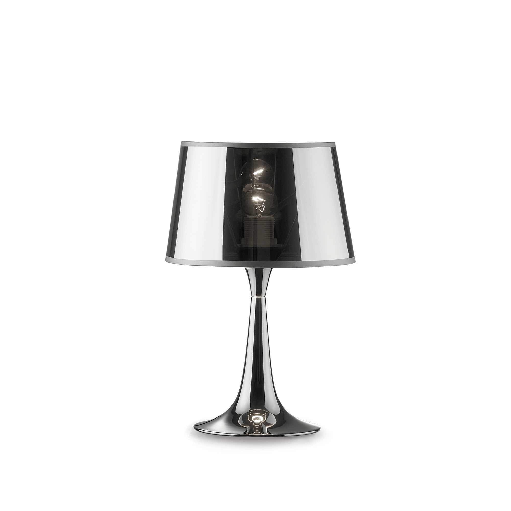 Ideal Lux  Lampe De Table Chrome London Cromo 1 Ampoule En Métal , Leroy Merlin