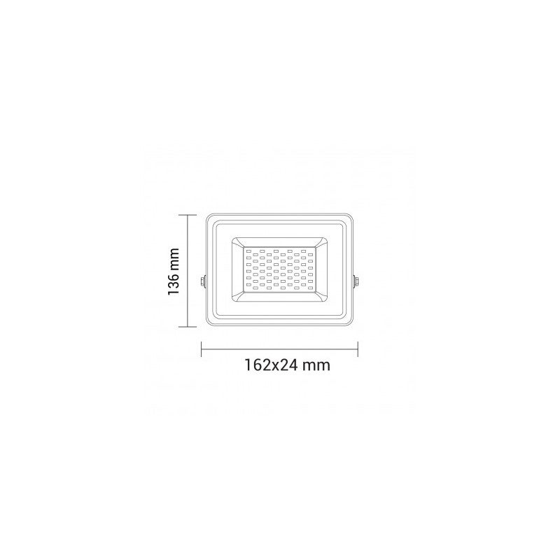 Projecteur LED SMD Noir – 20W – 1700lm – IP65 – 6000K – 150° – Câble 70cm - 3