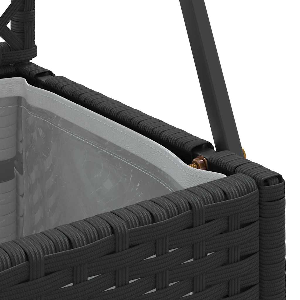 Cache-pot de jardin Noir 105 x 30 x 170 cm Métal vidaXL - 8