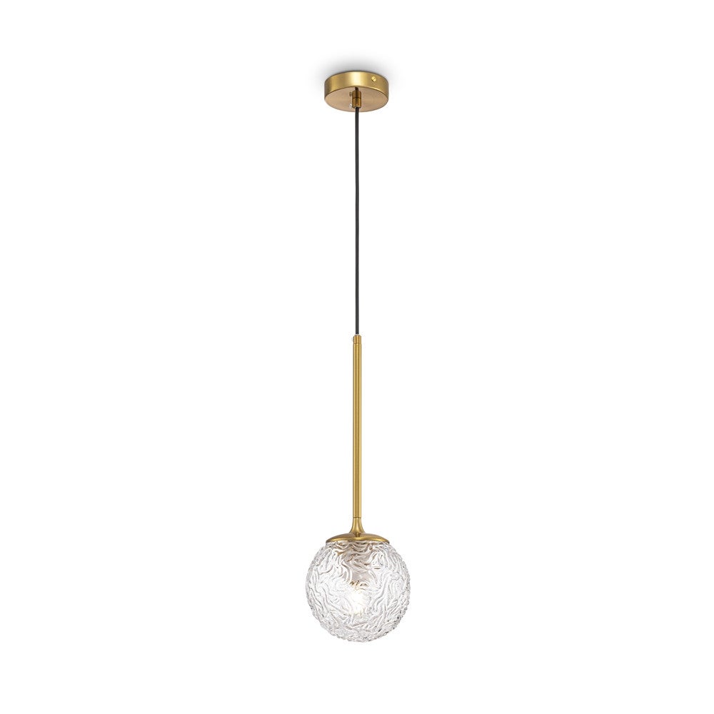 Lampa sufitowa Ligero mosiężno-złota 1xE27x40W wym: 150 x 15 x 15 cm szkło Maytoni