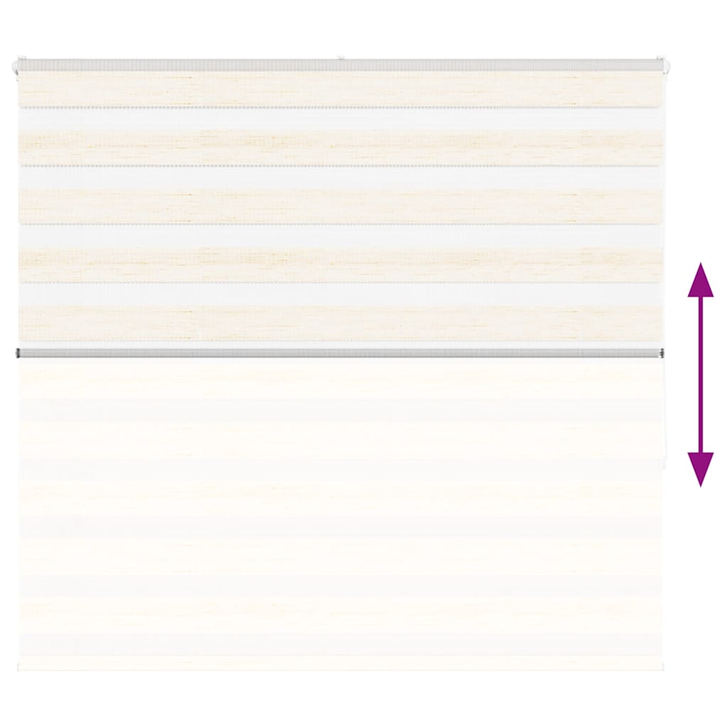 Estor cebra de tejido de poliéster beige mármol, ancho 150,9 cm - 5
