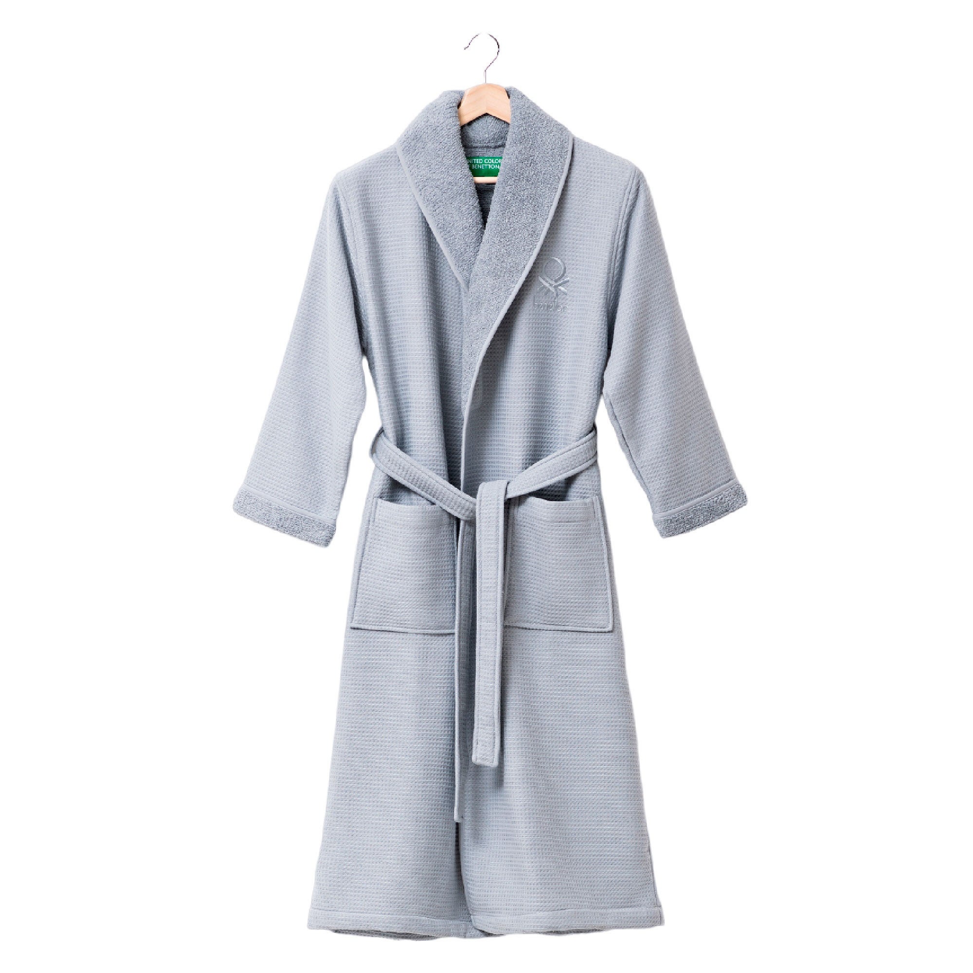 Peignoir L/XL 400GSM 100% Coton gaufr?� Gris | Leroy Merlin