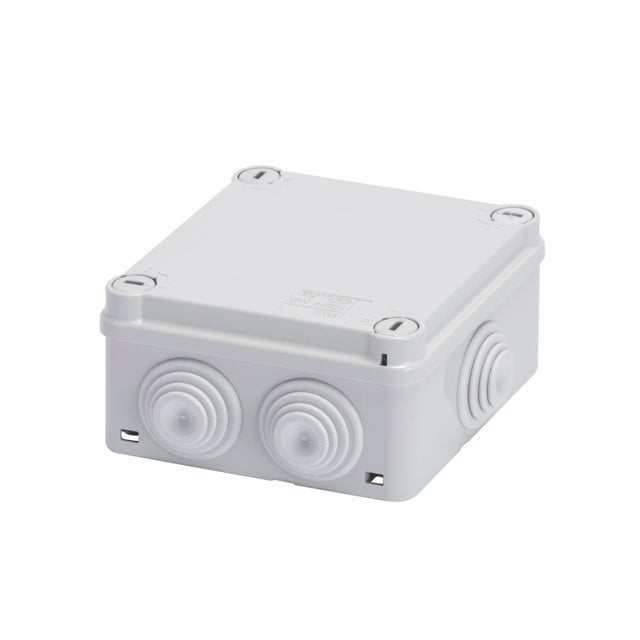 Lot de boîtes de dérivation + bac de rangement transparent avec couvercle - GEWISS - AP01305
