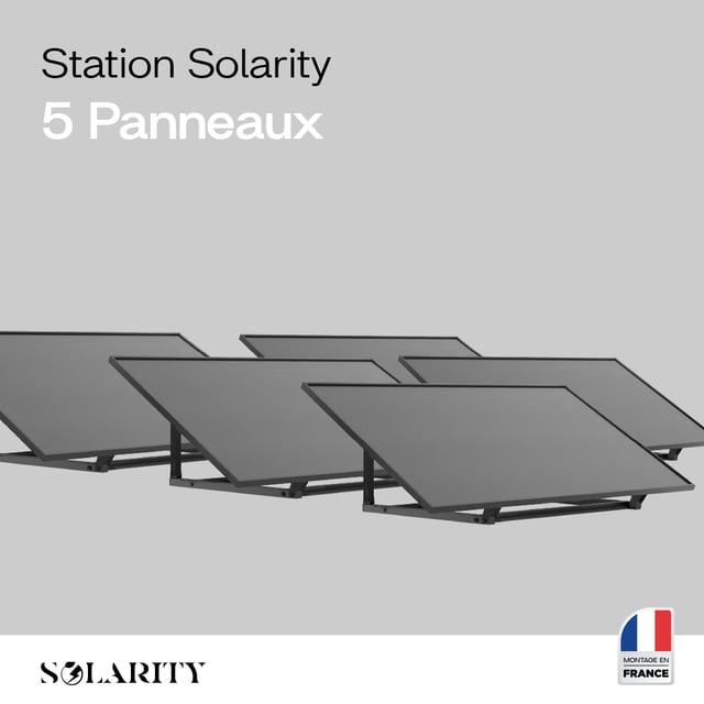 5 Stations Solaires 2000W Solarity plug and play- Branchez sur Prise 220V - Mono & Triphasé - Pour Maison et Appartement - Pose au Sol, Mur, Balcon…