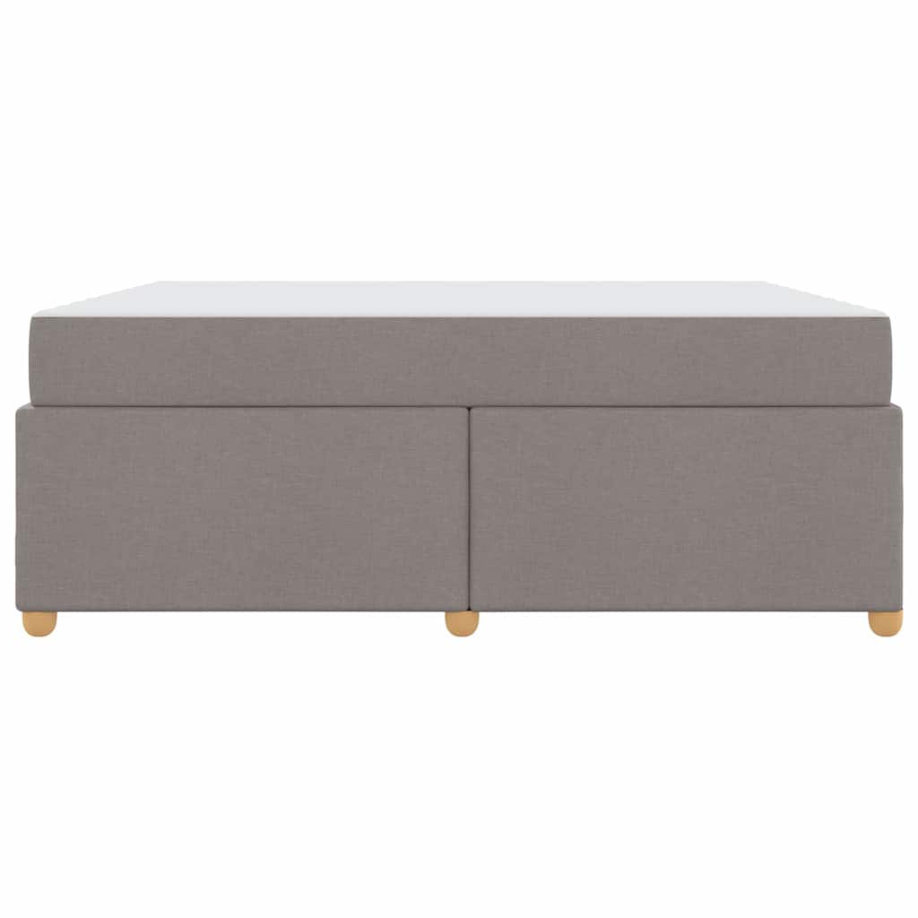 Cadre de lit avec matelas Taupe 180 x 200 cm tissu - 7
