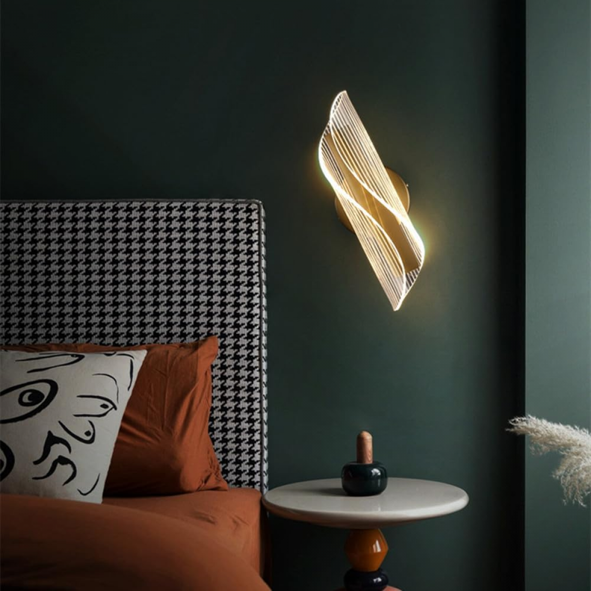 Aplique de Parede Interior LED Lâmpada de Parede Moderna Tricolor de ...