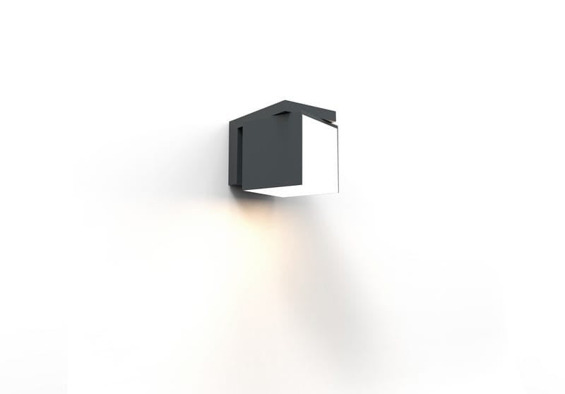 Kinkiet zewnętrzny CUBA LED 12W Neutralna biel 600lm antracyt wym: 10x11,6x14,8 cm IP54 Lutec