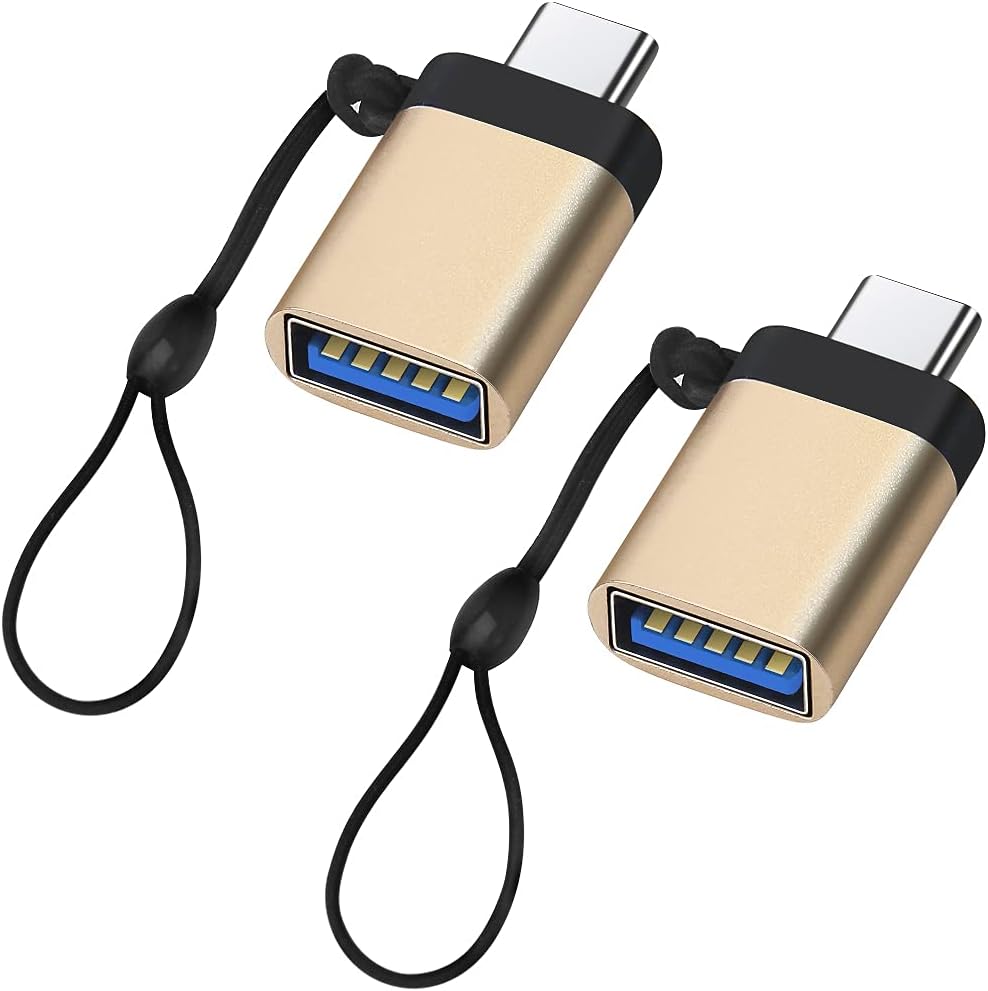 Adapter USB-C do USB 3.0 z kablem (opakowanie 2 szt.), adapter Seminer USB-C do USB-A żeński OTG, adapter USB typu C kompatybilny z MacBookiem