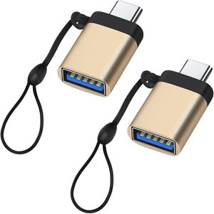 2 Pezzi Adattatore OTG 2 In 1 – Micro USB 3.0 E Tipo C 2.0 Maschio A USB 3.0 Femmina, Per Smartphone Android, Chiavette USB, Mouse E Tastiera