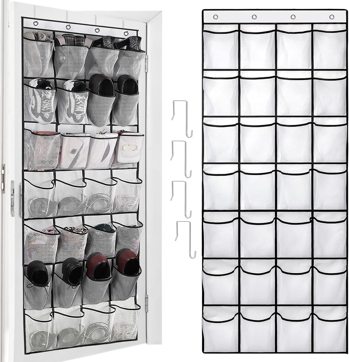 Rangement Chaussures Suspendu Avec 24 Poches, Range