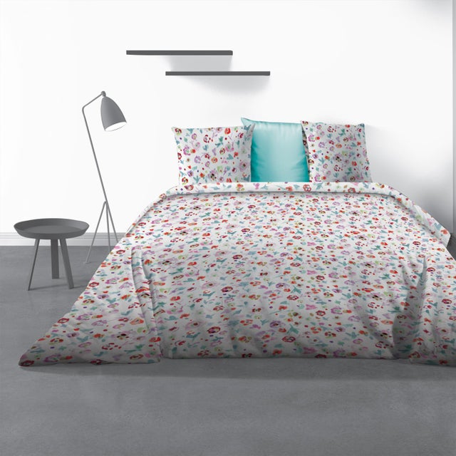 Parure de lit Liberty avec housse de couette et taie(s) d'oreiller white 240 x 260 cm Les Ateliers du Linge