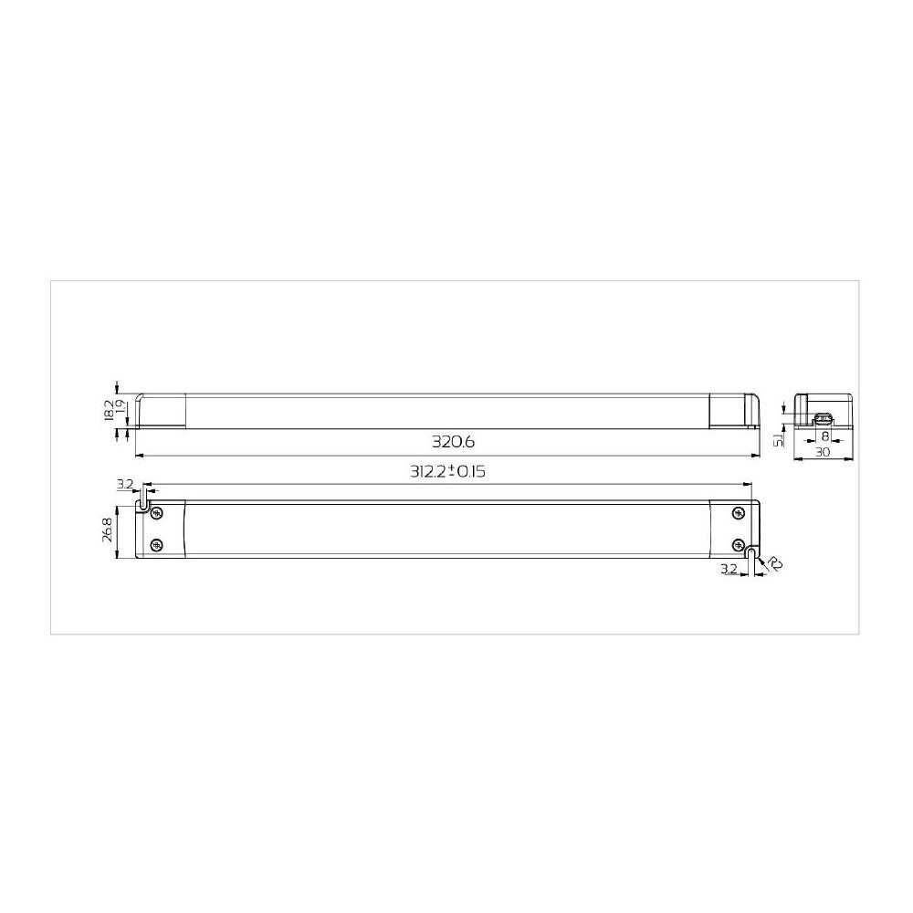 Alimentatore Snappy Ultra Sottile IP20 100W 24V – Per Strisce LED E Apparecchi A 24V