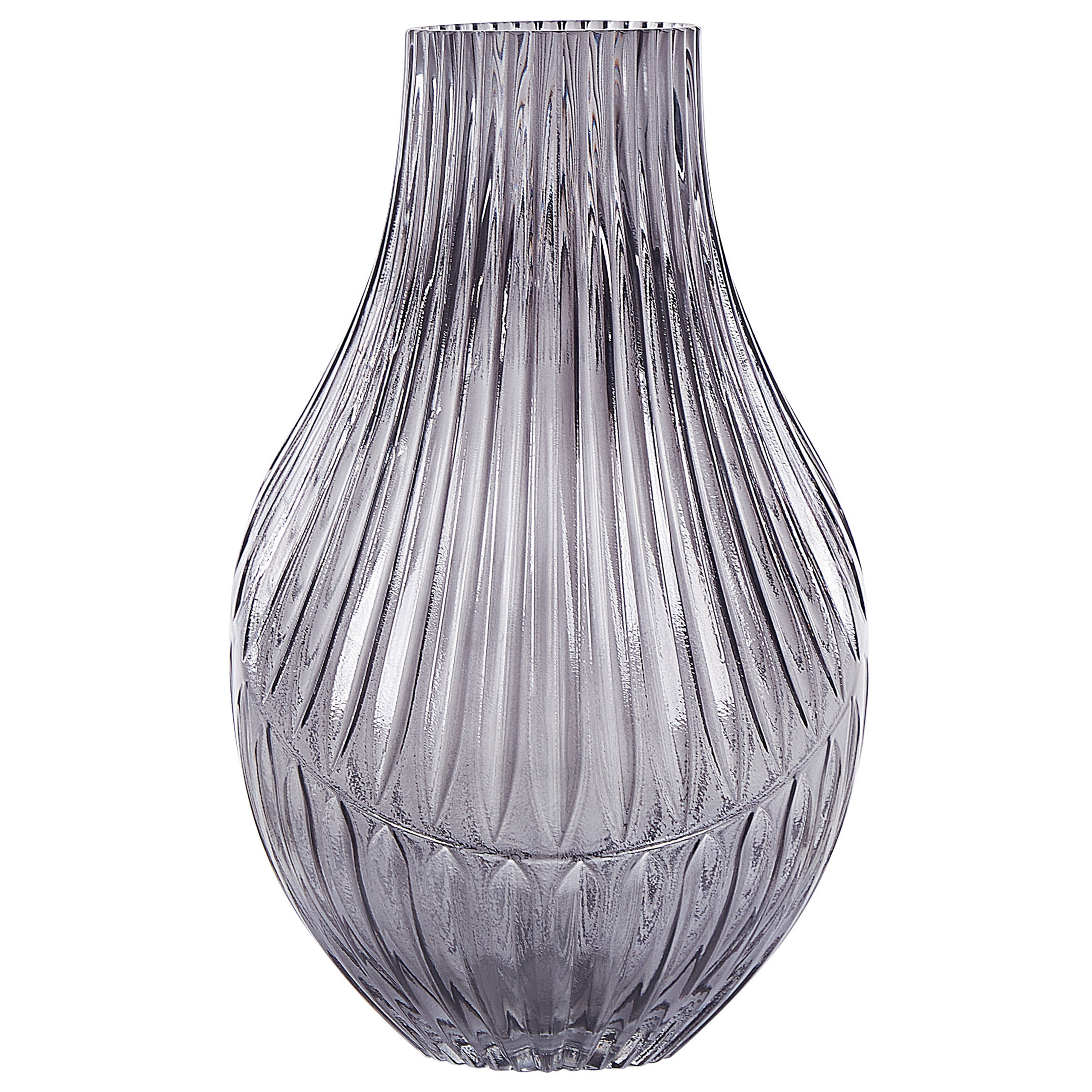 Vase à fleurs MYRSINA Verre 36 cm Gris - 6