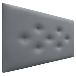 DHOME Testiera capitonné Aqualine in tessuto 135x115 cm con gambe letto
