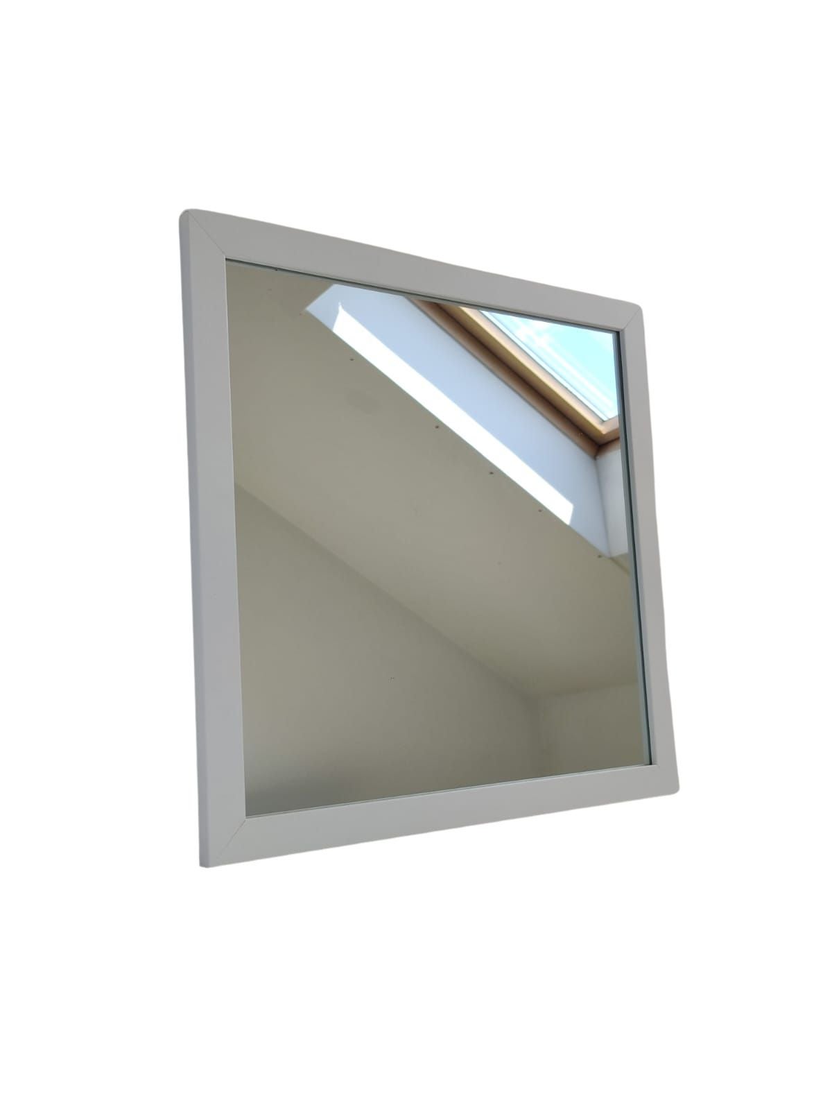 Lustro kwadratowe z serii HIT Erama 40x40 cm w ramie białej 1szt.