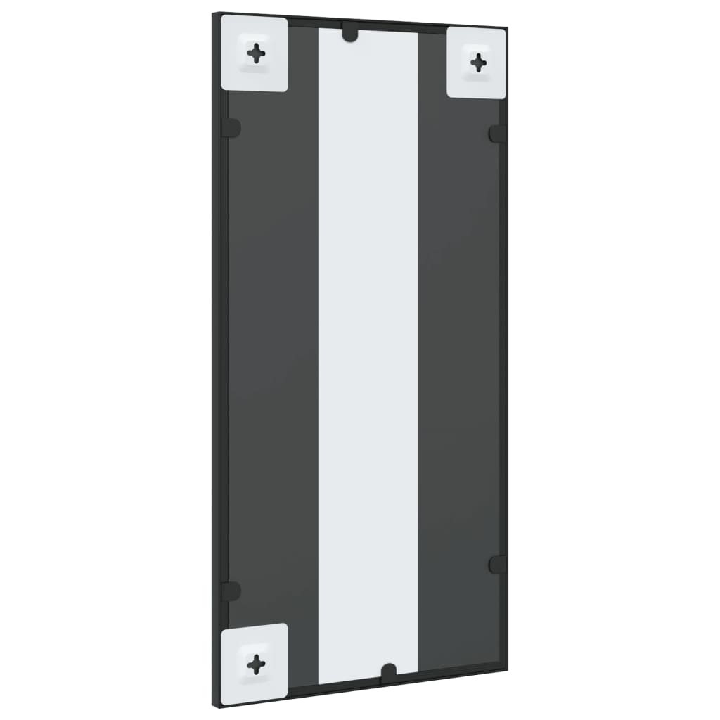 Maison Exclusive - Miroir mural noir 30x60 cm rectangulaire fer - 5