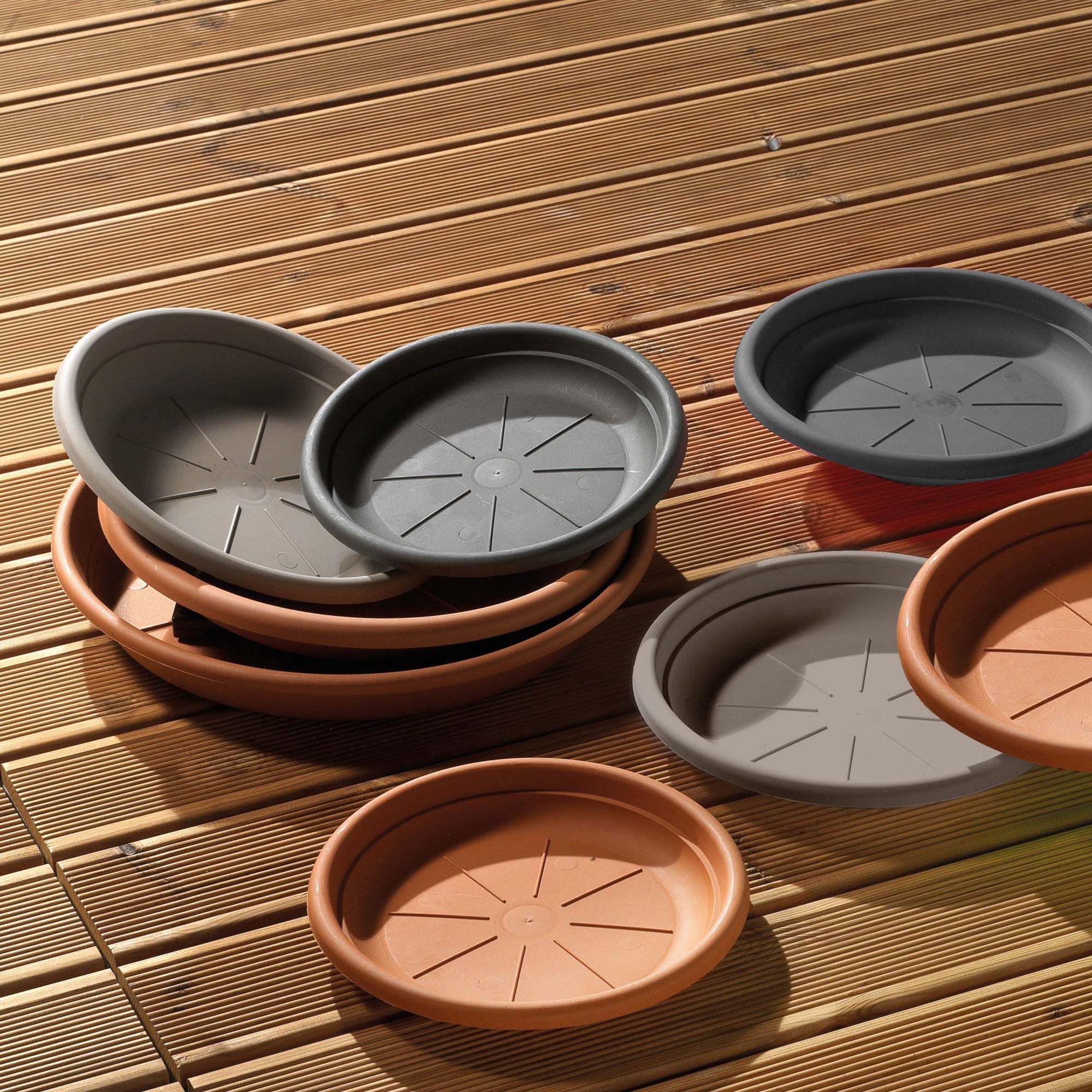 Soucoupe Saturnia pour pots de fleurs 20 x 1,4 cm. - 5