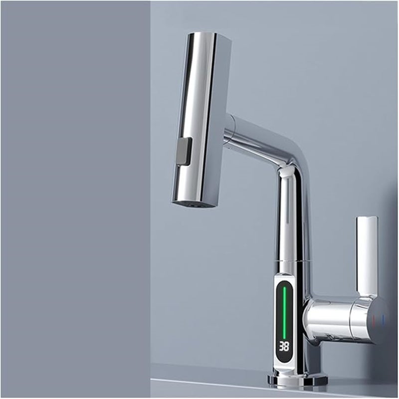 Mitigeur eau chaude/eau froide extractible, d'évier, affichage — free download