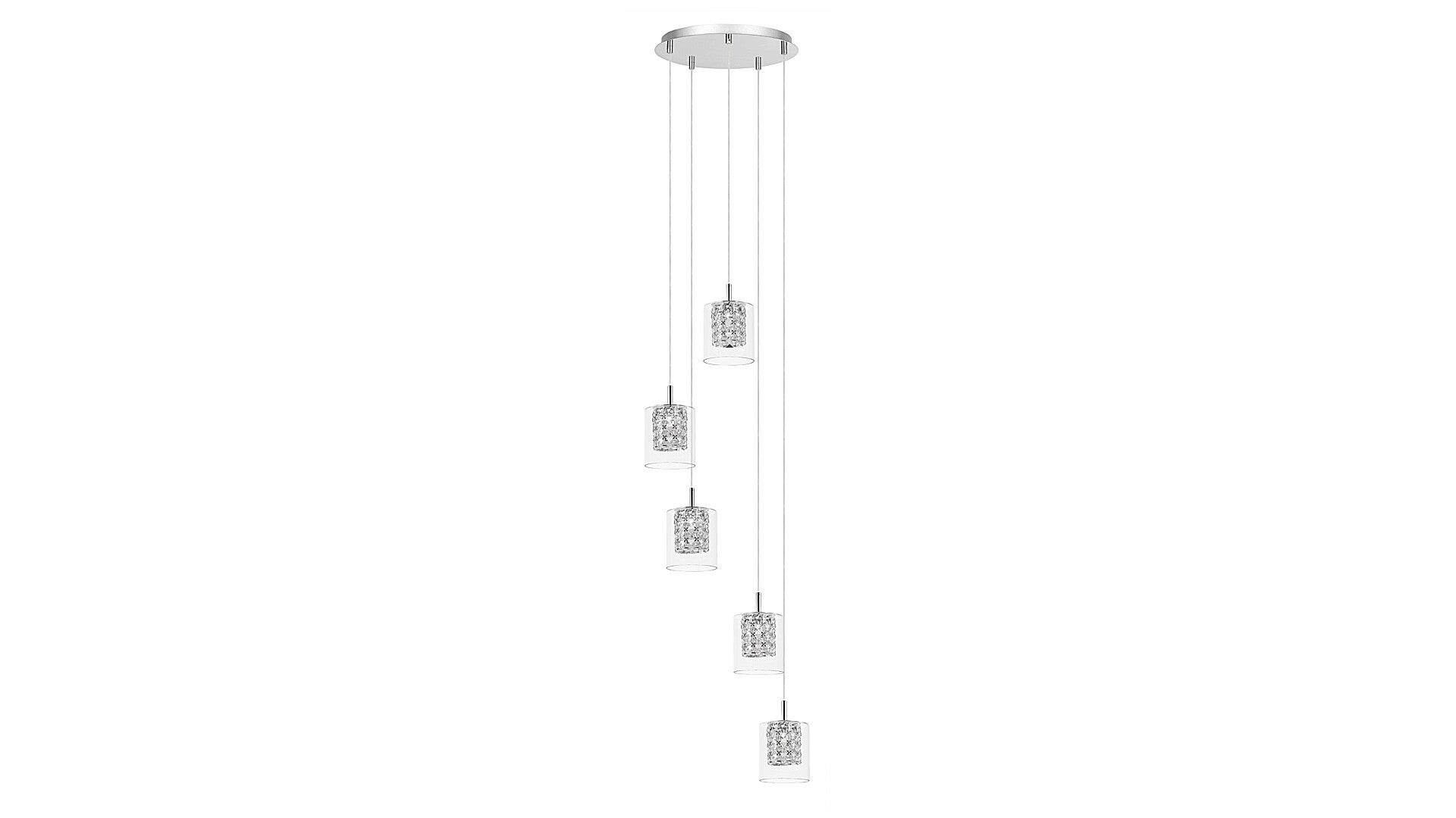 Lampa wisząca Duchess chromowana 5xG9x40W metal wym:170x39x39cm IP20 Rabalux