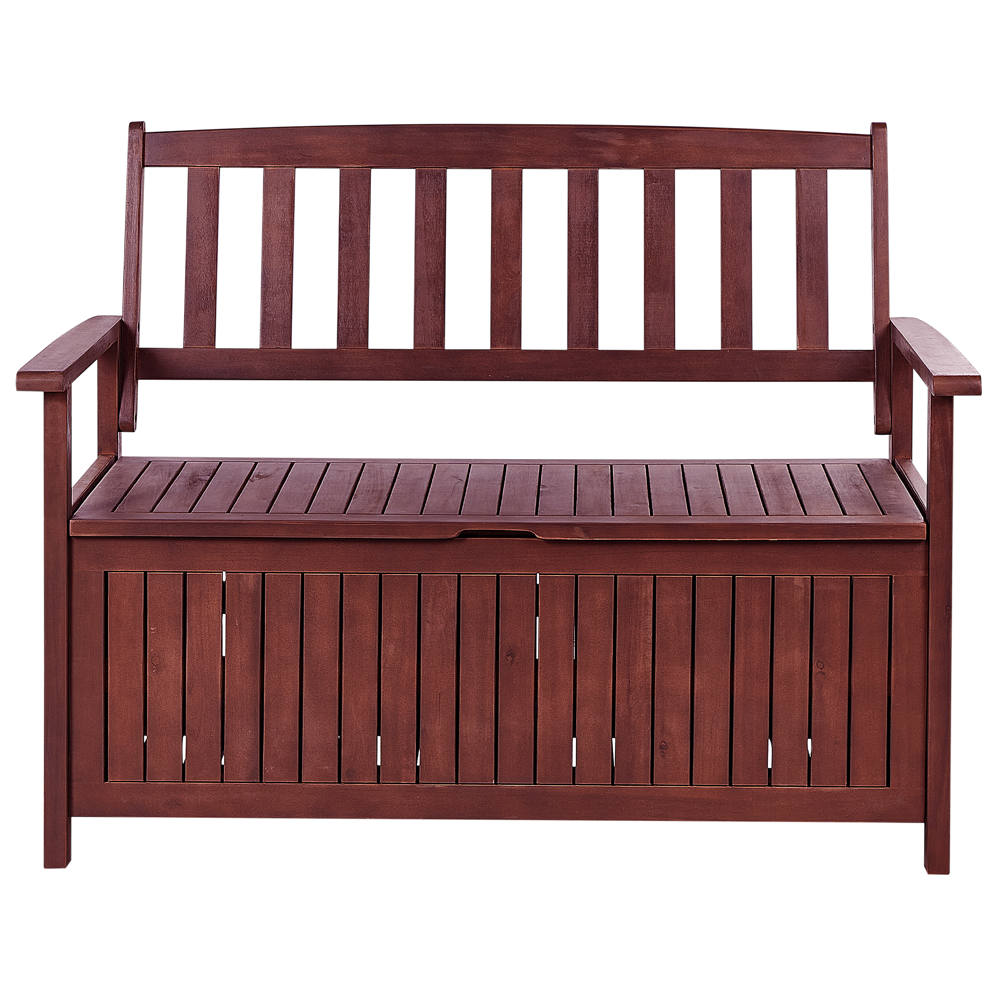 Panchina da Giardino 120 cm Grigia Polyrattan e Legno Acacia