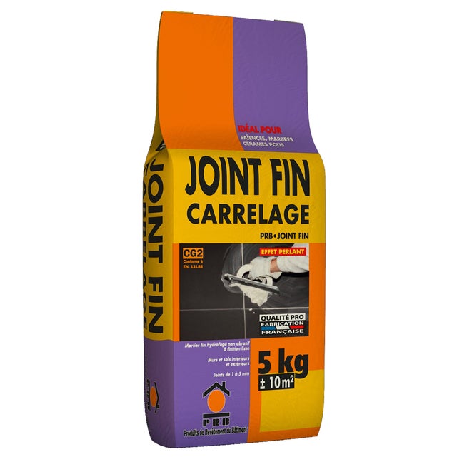 Joint de Carrelage Fin Blanc 5kg - Finition Esthétique, Haute Résistance à l’Eau et à l’Abrasion - Intérieur / Extérieur, Murs et Sols
