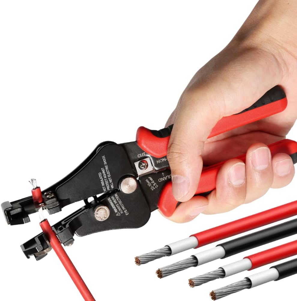 Automatyczne, wielofunkcyjne szczypce do zdejmowania izolacji – przecinak do kabli, zaciskanie 2,5/4/6 mm² dla elektryka fotowoltaicznego