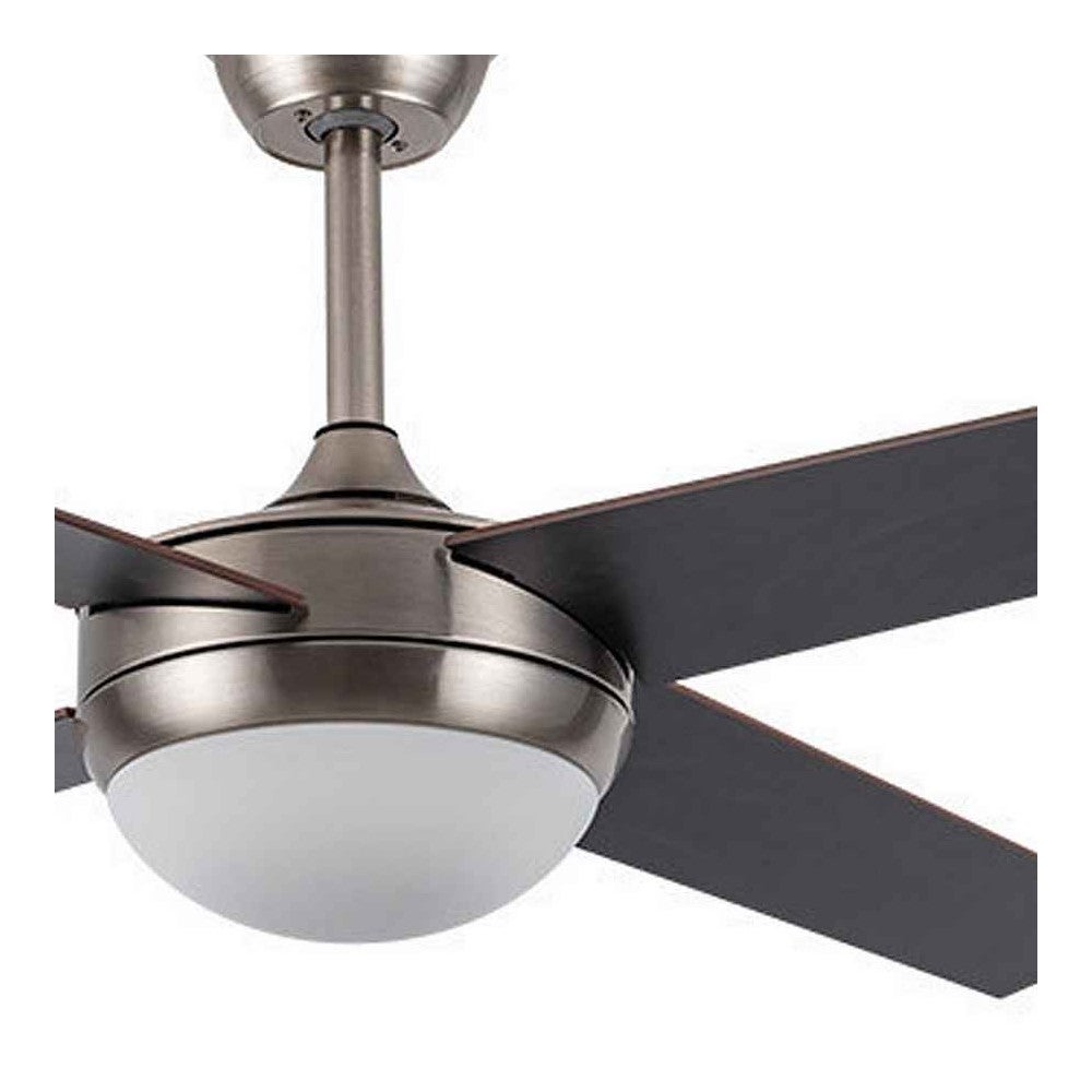 Ventilateur en cuir de noyer DC CIRO E27 avec télécommande Fabrilamp - 4