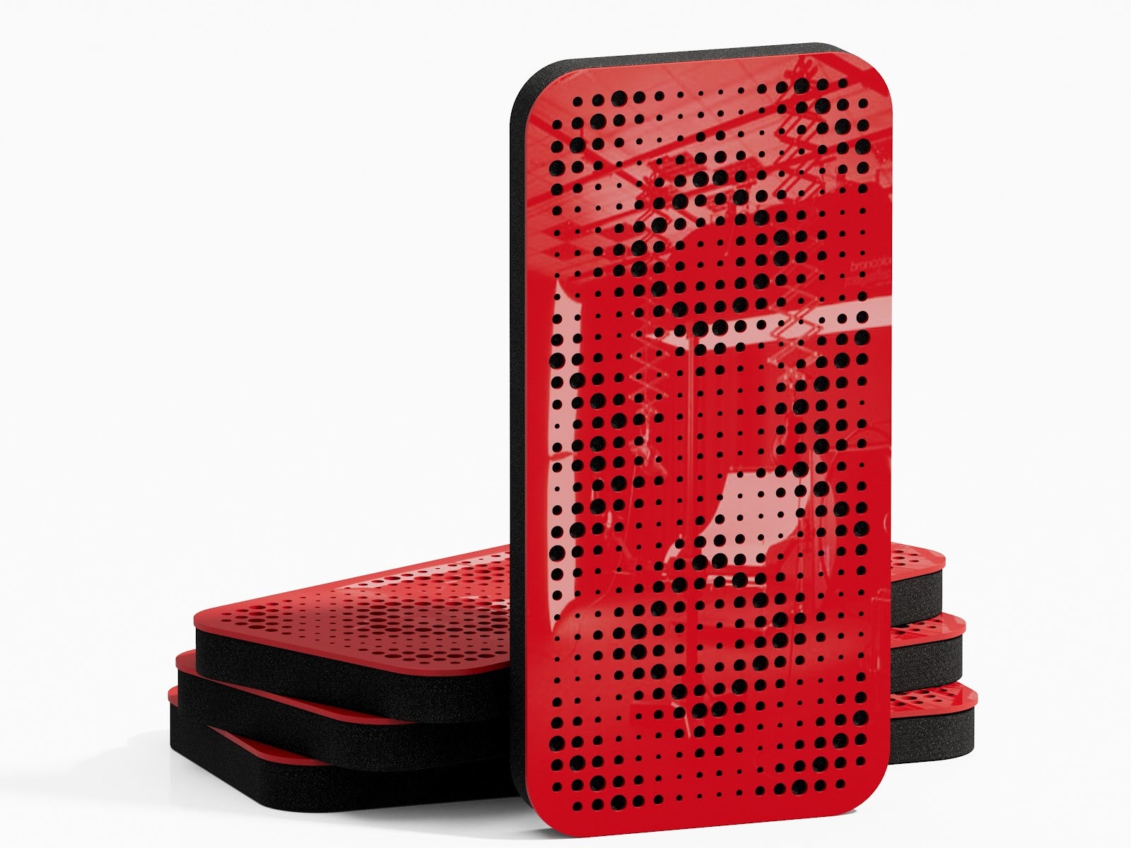 Lot De 12 Panneaux Acoustiques Carrés, Autocollants, Panneaux Acoustiques, Haute Densité