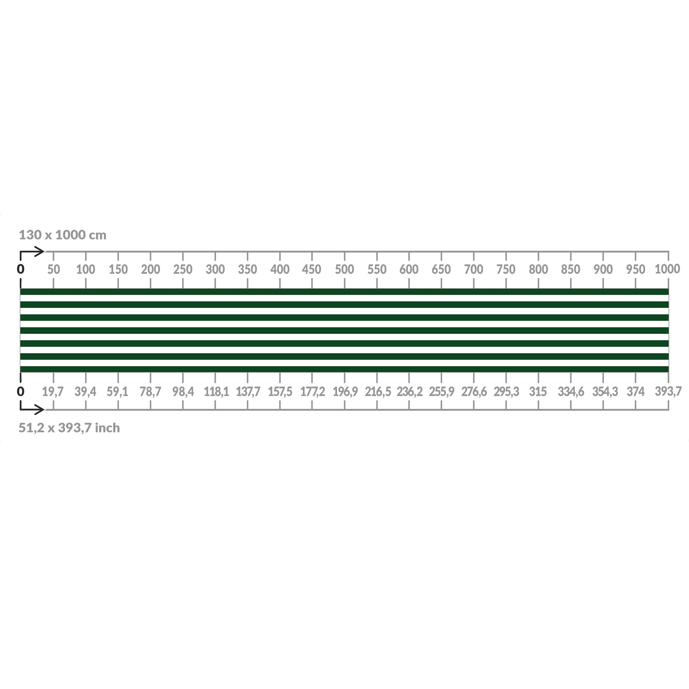 Brise vue brise vent balcon appartement jardin vert H.1,3 x L.1 M avec attaches résistant aux intempéries 270 g/m² mesh 1223 - 6