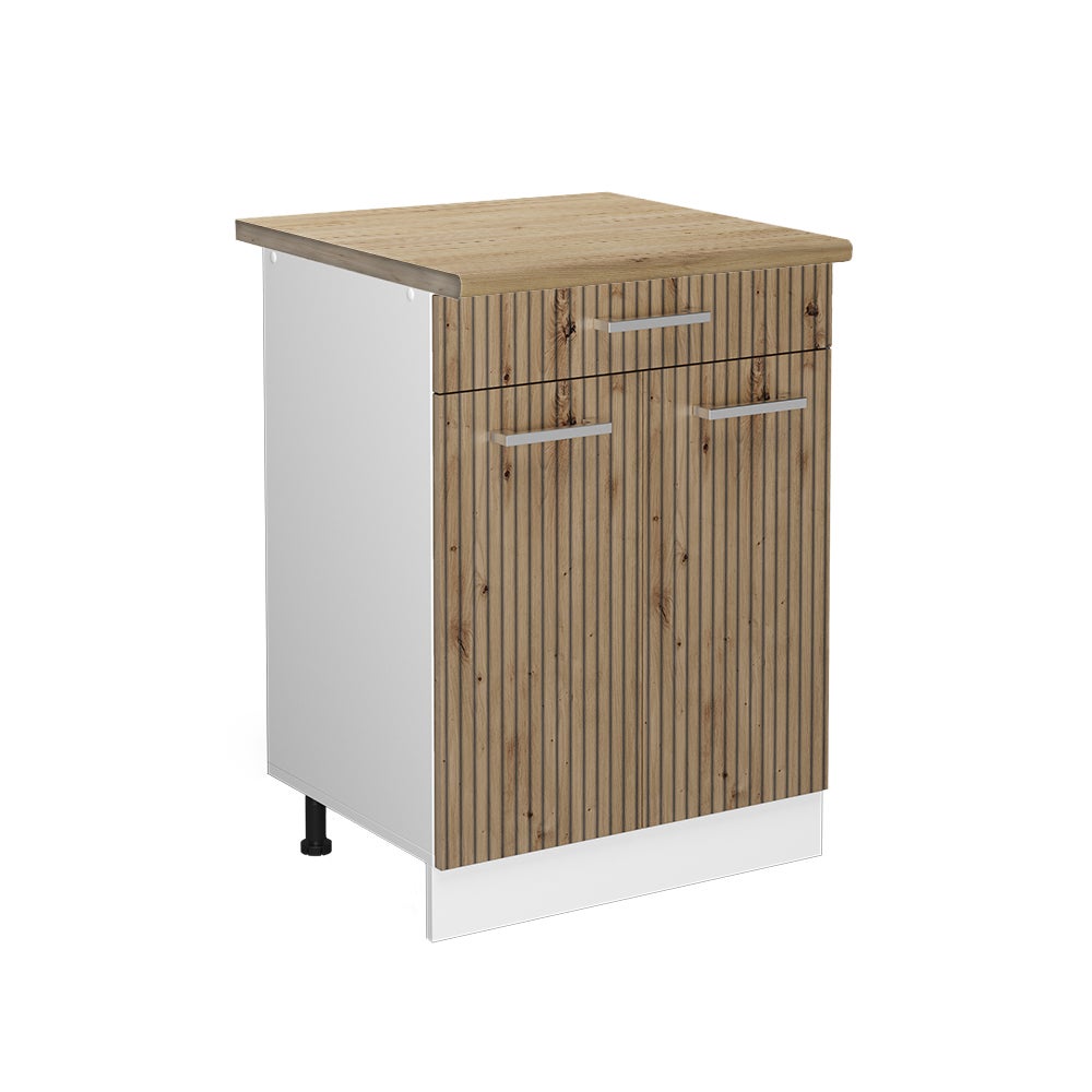 Vicco Szafka dolna do kuchni R-Line, Dąb rzemieślniczy, 60 cm z szufladą, BP Dąb