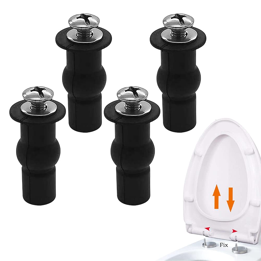 Mocowania WC do deski sedesowej, 4 SZT. Mocowania WC do deski sedesowej, zawiasy, do montażu i łączenia większości desek sedesowych