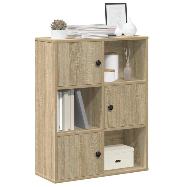Homcom Libreria a 6 livelli, scaffale per libri, organizer con 2 Homcom Libreria a 6 livelli, scaffale per libri, organizer con 2