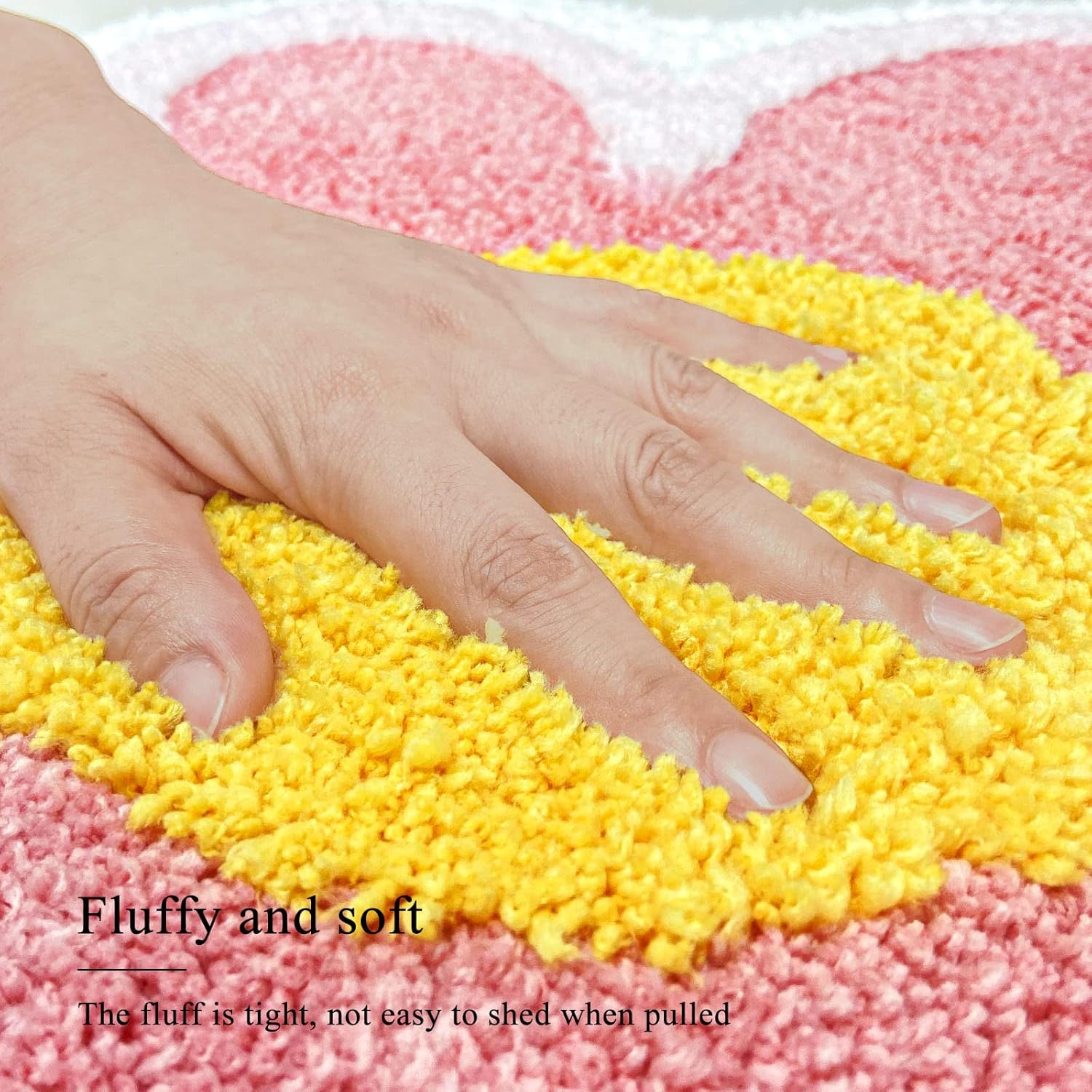 Kit Tapis De Bain Et Housse De WC Coquillage - Antidérapant - Rose Fushia - Neuf